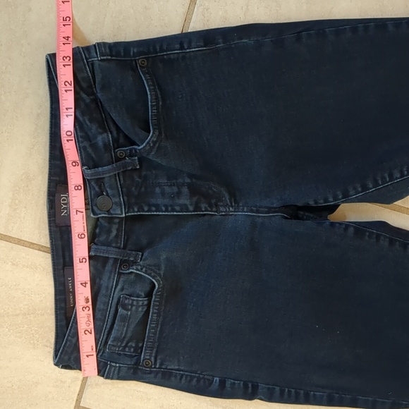 NYDJ Skinny Ankle Dark Wash Jeans With Lift Tuck Technology Size 2 - Picture 6 of 10